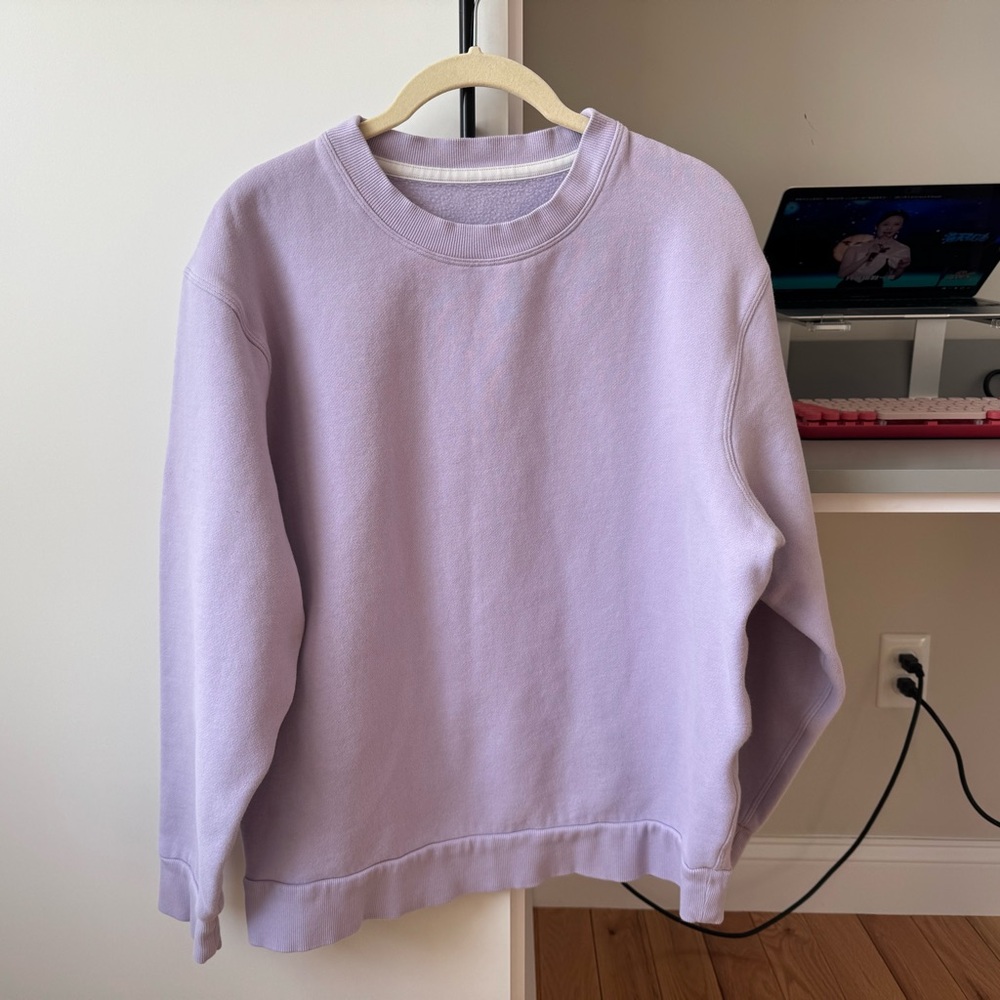 Lululemon Steady State Crew, size S, color in Lilac Ether